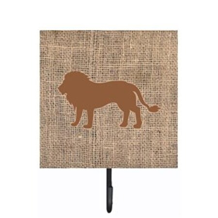Carolines Treasures Lion Burlap and Brown Leash Or Key Holder BB1009-BL-BN-SH4